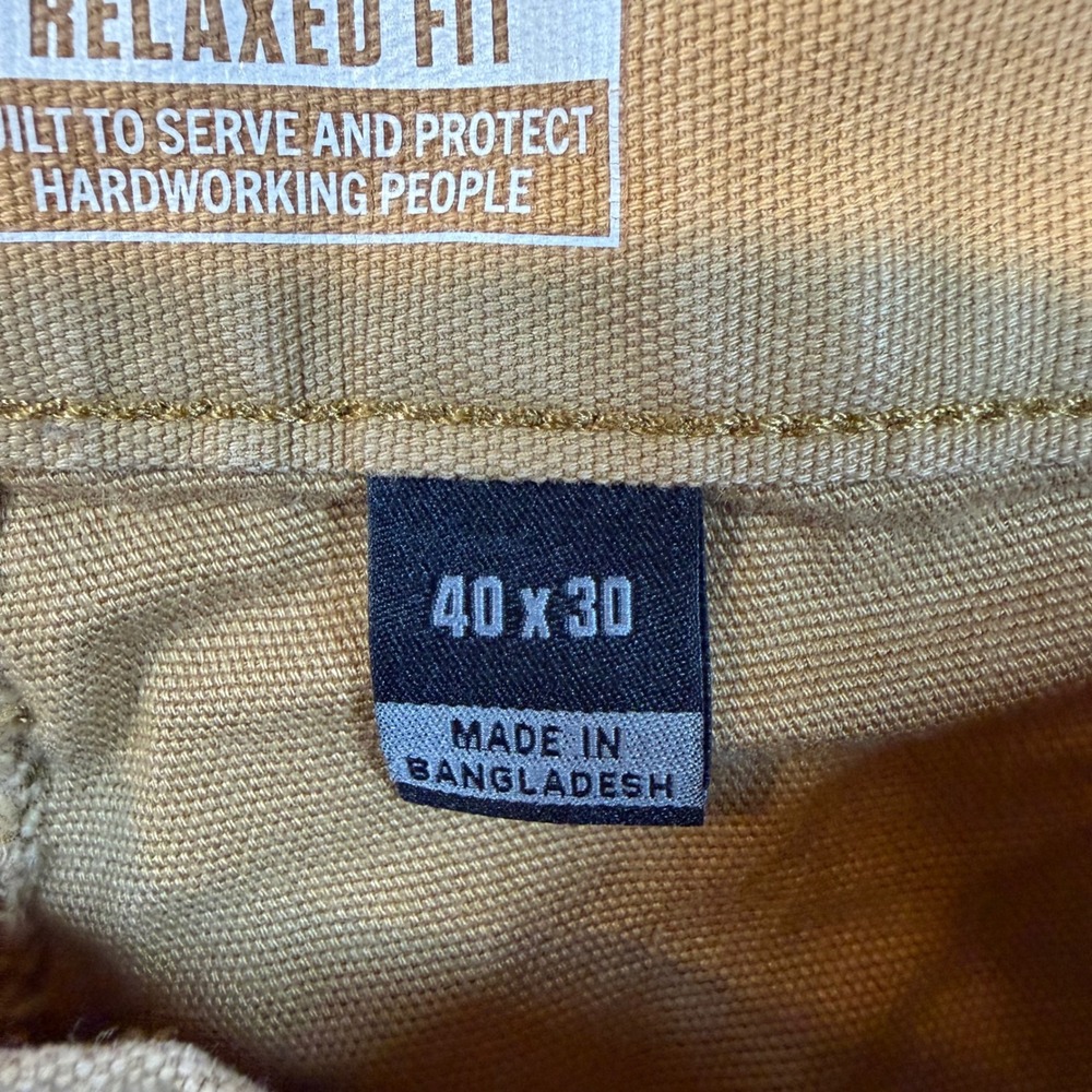 Carhartt Rugged Flex Relaxed Fit Double Front Utility Work Pants BN2802-M Brown - Picture 5 of 10